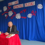 03.10.2019. Jędrzejów. Wykład Tadeusza Płużańskiego o rotmistrzu Witoldzie Pileckim (na zdjęciu) / Ewa Pociejowska-Gawęda / Radio Kielce