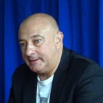 03.10.2019. Jędrzejów. Wykład Tadeusza Płużańskiego o rotmistrzu Witoldzie Pileckim (na zdjęciu) / Ewa Pociejowska-Gawęda / Radio Kielce