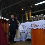 05.10.2019 Jędrzejów. 11. Diecezjalna Pielgrzymka Róż Żywego Różańca. Marcin Piszczek - burmistrz Jędrzejowa / Ewa Pociejowska-Gawęda / Radio Kielce