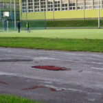 20.10.2019. Jędrzejów. Zaplecze sportowe przy Szkole Podstawowej nr 4 / Ewa Pociejowska-Gawęda / Radio Kielce