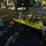 14.10.2019. Jędrzejów. Zdewastowany Park 700-lecia w Jędrzejowie / Ewa Pociejowska-Gawęda / Radio Kielce