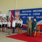 18.10.2019. Sobowice. Mianowanie Leona Kalety na stopnień majora Wojska Polskiego / Ewa Pociejowska-Gawęda / Radio Kielce