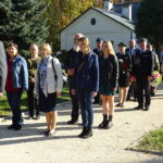 19.10.2019. Nagłowice. Obchody 450. rocznicy śmierci Mikołaja Reja z Nagłowic. II Zjazd Rodziny Reyów. Na zdjęciu (pierwszy z lewej): Jerzy Rey / Ewa Pociejowska-Gawęda / Radio Kielce