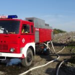 22.10.2019. Borszowice. Pożar składowiska odpadów komunalnych / Ewa Pociejowska-Gawęda / Radio Kielce