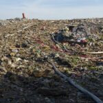 22.10.2019. Borszowice. Pożar składowiska odpadów komunalnych / Ewa Pociejowska-Gawęda / Radio Kielce