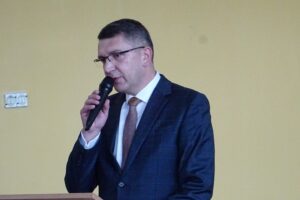 24.10.2019 Sobków. Jubileusz złotych i diamentowych godów. Tomasz Chaja - wójt gminy Sobków / Ewa Pociejowska-Gawęda / Radio Kielce