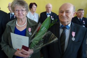 24.10.2019 Sobków. Jubileusz złotych i diamentowych godów. Teresa Sołtysik i Stanisław Sołtysik / Ewa Pociejowska-Gawęda / Radio Kielce