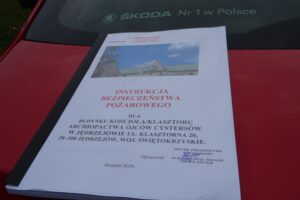 29.10.2019. Jędrzejów. Ćwiczenia straży pożarnej w Opactwie Cystersów / Ewa Pociejowska-Gawęda / Radio Kielce