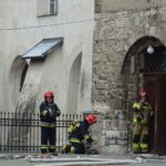 29.10.2019. Jędrzejów. Ćwiczenia straży pożarnej w Opactwie Cystersów / Ewa Pociejowska-Gawęda / Radio Kielce