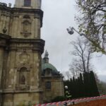 29.10.2019. Jędrzejów. Ćwiczenia straży pożarnej w Opactwie Cystersów / Ewa Pociejowska-Gawęda / Radio Kielce