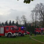 29.10.2019. Jędrzejów. Ćwiczenia straży pożarnej w Opactwie Cystersów / Ewa Pociejowska-Gawęda / Radio Kielce