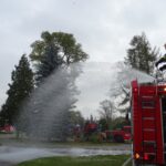 29.10.2019. Jędrzejów. Ćwiczenia straży pożarnej w Opactwie Cystersów / Ewa Pociejowska-Gawęda / Radio Kielce