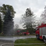 29.10.2019. Jędrzejów. Ćwiczenia straży pożarnej w Opactwie Cystersów / Ewa Pociejowska-Gawęda / Radio Kielce