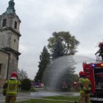 29.10.2019. Jędrzejów. Ćwiczenia straży pożarnej w Opactwie Cystersów / Ewa Pociejowska-Gawęda / Radio Kielce