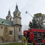 29.10.2019. Jędrzejów. Ćwiczenia straży pożarnej w Opactwie Cystersów / Ewa Pociejowska-Gawęda / Radio Kielce