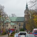 29.10.2019. Jędrzejów. Ćwiczenia straży pożarnej w Opactwie Cystersów / Ewa Pociejowska-Gawęda / Radio Kielce