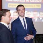 04.10.2019 Kielce. WDK. Konwencja Konfederacji Wolność i Niepodległość. Na zdjęciu (od lewej): Krzysztof Bosak i Dawid Lewicki / Michał Kita / Radio Kielce