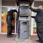 02.10.2019. Kielce. Włamanie do bankomatu przy ulicy Jana Nowaka-Jeziorańskiego  / Piotr Kwaśniewski / Radio Kielce