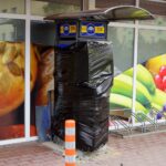 02.10.2019. Kielce. Włamanie do bankomatu przy ulicy Jana Nowaka-Jeziorańskiego  / Piotr Kwaśniewski / Radio Kielce