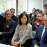 02.10.2019. Kielce. Inauguracja kampanii "Pola Nadziei". Na zdjęciu (od lewej): Sławomir Stachura - dyrektor kancelarii prezydenta Kielc, Katarzyna Nowacka - świętokrzyski wicekurator oświaty i Andrzej Michalski - dyrektor świętokrzyskiego oddziału PFRON / Piotr Kwaśniewski / Radio Kielce