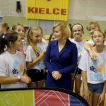 03.10.2019. Kielce. SKSon Tour w Hali Legionów w Kielcach. Na zdjęciu (w środku): Anna Krupka - wiceminister sportu i turystyki / Piotr Kwaśniewski / Radio Kielce