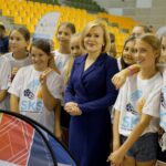 03.10.2019. Kielce. SKSon Tour w Hali Legionów w Kielcach. Na zdjęciu (w środku): Anna Krupka - wiceminister sportu i turystyki / Piotr Kwaśniewski / Radio Kielce