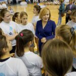 03.10.2019. Kielce. SKSon Tour w Hali Legionów w Kielcach. Na zdjęciu (w środku): Anna Krupka - wiceminister sportu i turystyki / Piotr Kwaśniewski / Radio Kielce