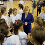 03.10.2019. Kielce. SKSon Tour w Hali Legionów w Kielcach. Na zdjęciu (w środku): Anna Krupka - wiceminister sportu i turystyki / Piotr Kwaśniewski / Radio Kielce