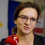 08.10.2019. Kielce. Seminarium "Świętokrzyskie Dla Europy - 15 lat Polski w Unii Europejskiej". Na zdjęciu: Agata Wojtyszek - wojewoda świętokrzyski / Piotr Kwaśniewski / Radio Kielce