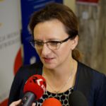 08.10.2019. Kielce. Seminarium "Świętokrzyskie Dla Europy - 15 lat Polski w Unii Europejskiej". Na zdjęciu: Agata Wojtyszek - wojewoda świętokrzyski / Piotr Kwaśniewski / Radio Kielce