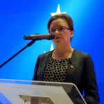 08.10.2019. Kielce. Seminarium "Świętokrzyskie Dla Europy - 15 lat Polski w Unii Europejskiej". Na zdjęciu: Agata Wojtyszek - wojewoda świętokrzyski / Piotr Kwaśniewski / Radio Kielce