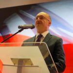 08.10.2019. Kielce. Seminarium "Świętokrzyskie Dla Europy - 15 lat Polski w Unii Europejskiej". Na zdjęciu: Piotr Wawrzyk - wiceminister spraw zagranicznych / Piotr Kwaśniewski / Radio Kielce