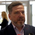 09.10.2019. Kielce. Otwarcie Centrum Komunikacji Medialnej i Informacji Naukowej UJK. Na zdjęciu: dr hab. Janusz Detka - dziekan Wydziału Humanistycznego UJK w Kielcach / Piotr Kwaśniewski / Radio Kielce