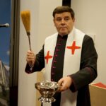 09.10.2019. Kielce. Otwarcie Centrum Komunikacji Medialnej i Informacji Naukowej UJK. Na zdjęciu: ks. Adam Perz - kanclerz Kurii Diecezjalnej w Kielcach / Piotr Kwaśniewski / Radio Kielce