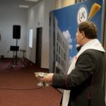 09.10.2019. Kielce. Otwarcie Centrum Komunikacji Medialnej i Informacji Naukowej UJK. Na zdjęciu: ks. Adam Perz - kanclerz Kurii Diecezjalnej w Kielcach / Piotr Kwaśniewski / Radio Kielce