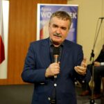 10.10.2019. Kielce. Podsumowanie kampanii wyborczej wojewody Agaty Wojtyszek. Na zdjęciu: Wojciech Lubawski - prezes spółki Uzdrowisko Busko-Zdrój / Piotr Kwaśniewski / Radio Kielce