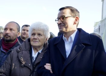 11.10.2019. Jędrzejów. Wizyta premiera Mateusza Morawieckiego w Jędrzejowie. Anna Krupka - wiceminister sportu i turystyki / Ewa Pociejowska-Gawęda / Radio Kielce