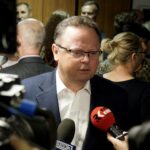 13.10.2019. Kielce. Ogłoszenie wyników wyborów do parlamentu w świętokrzyskiej siedzibie Sojuszu Lewicy Demokratycznej. Na zdjęciu: Andrzej Szejna - przewodniczący świętokrzyskiego SLD / Piotr Kwaśniewski / Radio Kielce