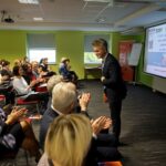 15.10.2019. Kielce. Posumowanie projektu "Kultura Uczenia się". Na zdjęciu (po prawej): Krzysztof Słoń - senator PiS / Piotr Kwaśniewski / Radio Kielce