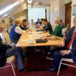 17.10.2019. Kielce. 90-lecie Wodociągów Kieleckich. Na zdjęciu (po prawej): Henryk Milcarz - prezes Wodociągów Kieleckich / Piotr Kwaśniewski / Radio Kielce