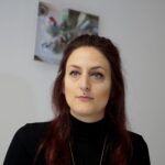 24.10.2019. Kielce. Wernisaż wystawy Agnieszki Szuścik „To się nie zdarza”. Na zdjęciu: Agnieszka Szuścik / Piotr Kwaśniewski / Radio Kielce