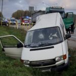 28.10.2019. Czerwona Góra. Wypadek / Piotr Kwaśniewski / Radio Kielce