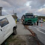 28.10.2019. Czerwona Góra. Wypadek / Piotr Kwaśniewski / Radio Kielce
