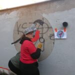 30.10.2019 Suchedniów. Akcja malowania murali / Anna Głąb / Radio Kielce