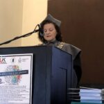 10.10.2019 Sandomierz. Filia UJK w Sandomierzu uroczyście zainaugurowała nowy rok akademicki. Dr  Małgorzata Makowska-Brzychczyk - dziekan filii UJK w Sandomierzu / Grażyna Szlęzak-Wójcik / Radio Kielce