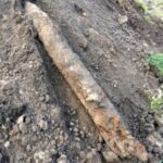 23.10.2019. Kliszów. Znaleziona rakieta / KPP Pińczów