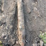 23.10.2019. Kliszów. Znaleziona rakieta / KPP Pińczów