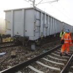 23.10.2019. Berezów. Wykolejenie pociągów towarowych / Jarosław Kubalski / Radio Kielce