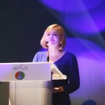 02.10.2019 Kielce. Centrum Kongresowe Targów Kielce. Gala Wojewódzkiego Funduszu Ochrony Środowiska i Gospodarki Wodnej podczas której wręczono nagrody dla 10 szkół podstawowych z regionu w ramach konkursu "Przesłanie Klimatyczne". Wiceminister sportu i turystyki Anna Krupka / Jarosław Kubalski / Radio Kielce