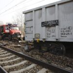 23.10.2019. Berezów. Wykolejenie pociągów towarowych / Jarosław Kubalski / Radio Kielce